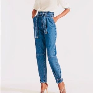 Veronica Beard paper bag jeans